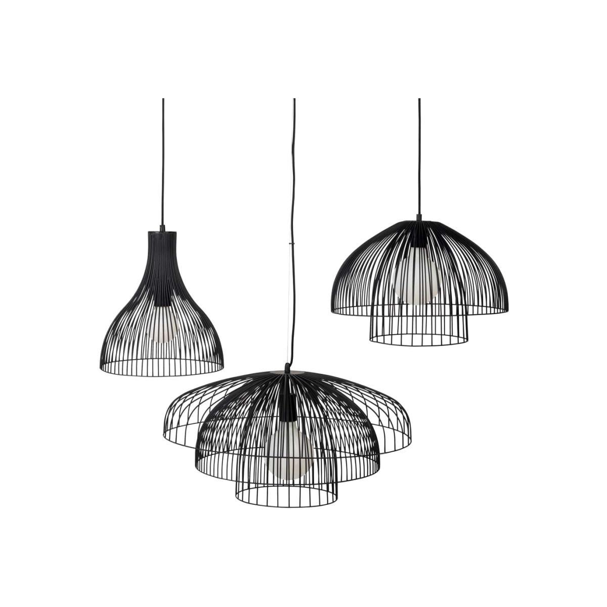 Heal's Makiko Pendant Black Medium - Heal's UK Lighting – image 1