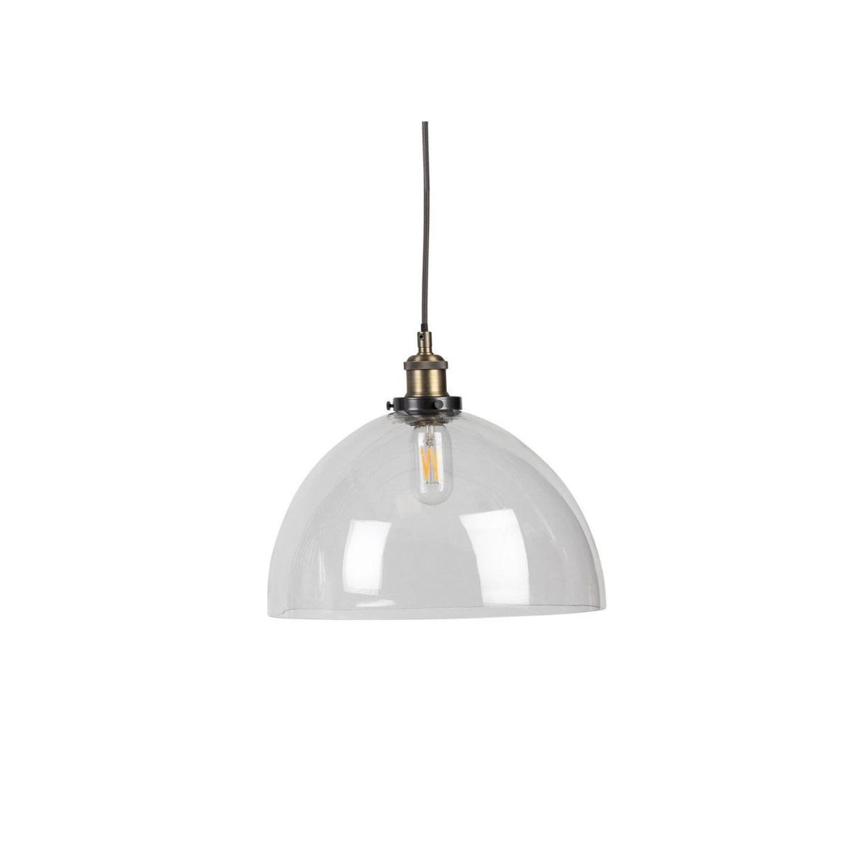 Heal's Olson Dome Glass Pendant Clear Large - Heal's UK Lighting – image 3