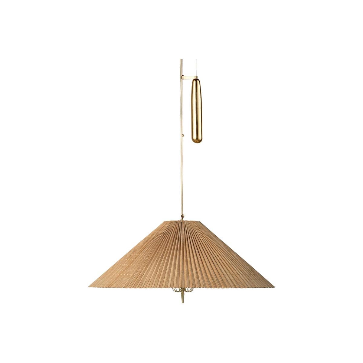 Gubi A1972 Pendant Light Brass/Bamboo Ø60 – image 1