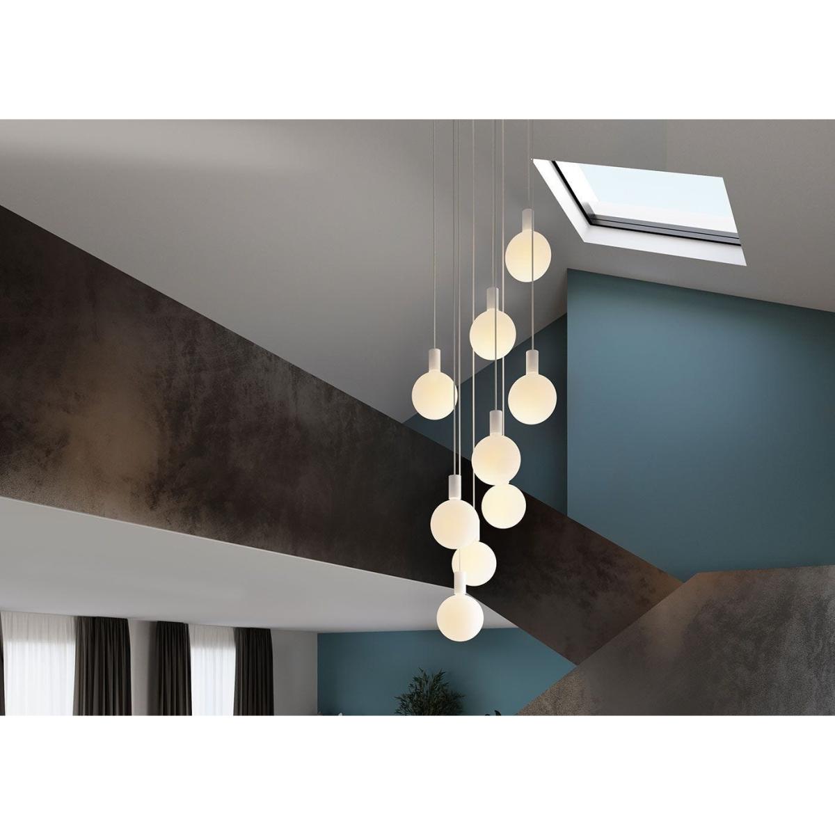 Tala Alumina Large White 9 Pendant Light Canopy - Heal's UK Lighting – image 3