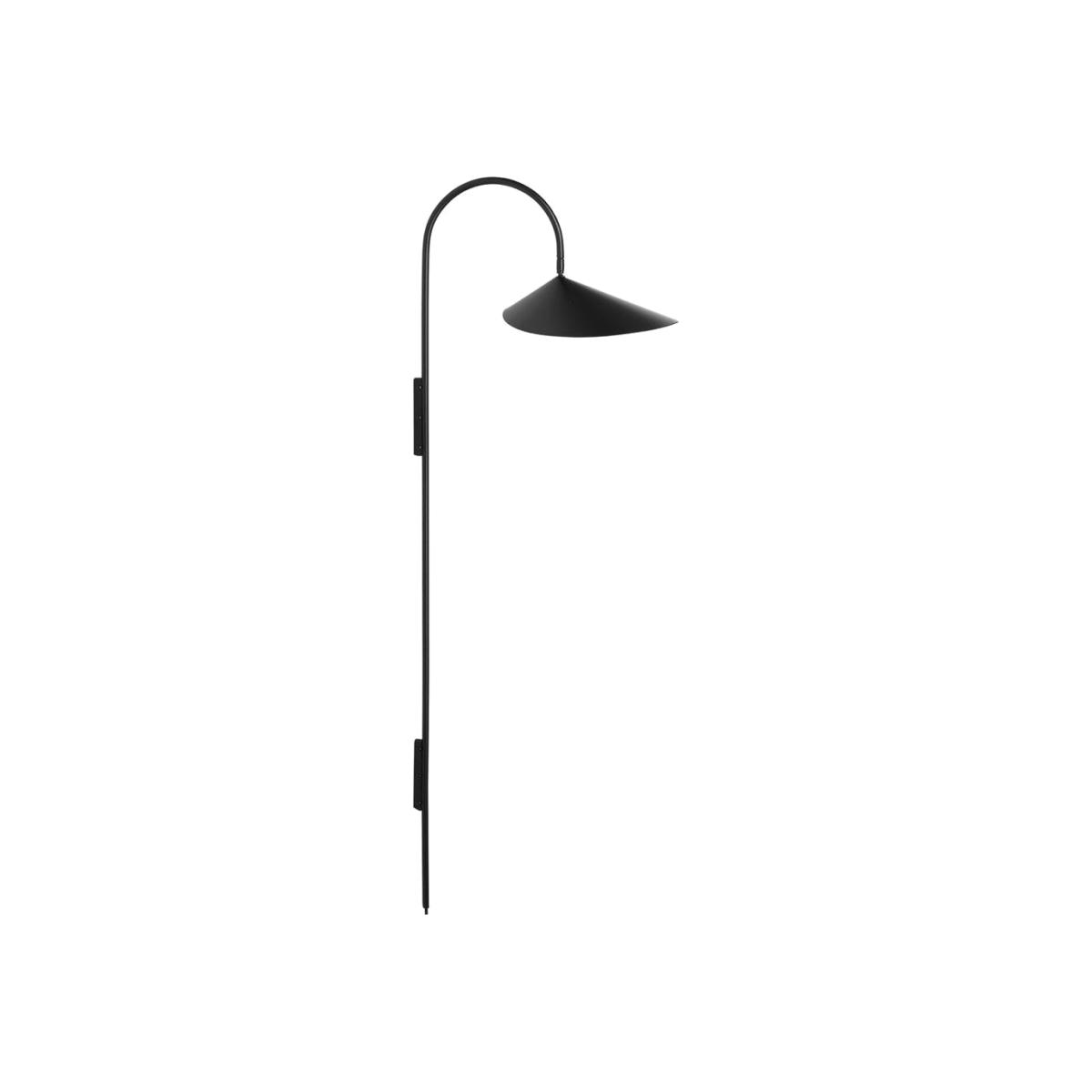 ferm LIVING Arum Wall Light Tall Black - Heal's UK Lighting – image 1