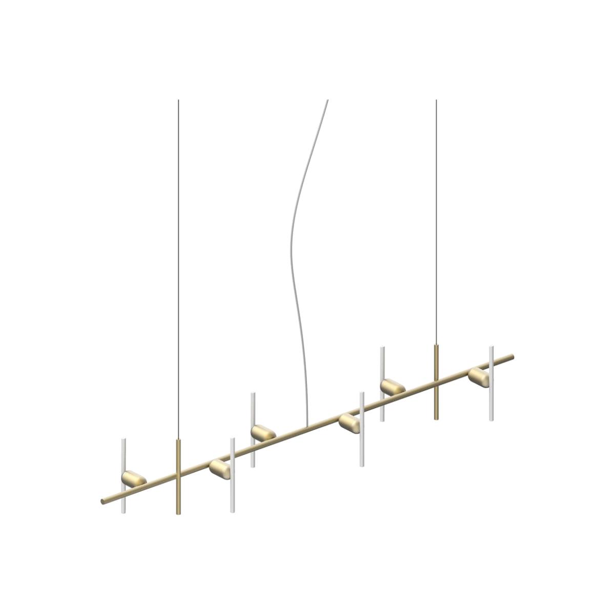 Beem Aerial 6 Bulb Chandelier Brass - Heal's UK Lighting – image 1