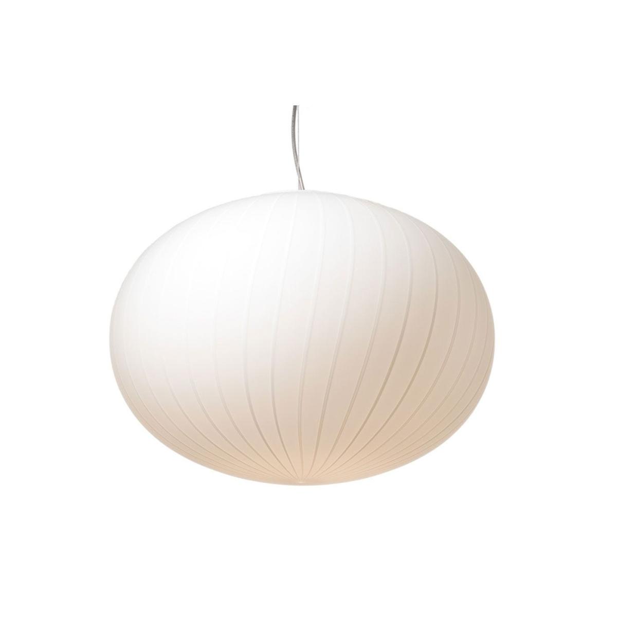 Established & Sons Filigrana S3 Ellipse Pendant Light Large White Red - Heal's UK Lighting – image 2