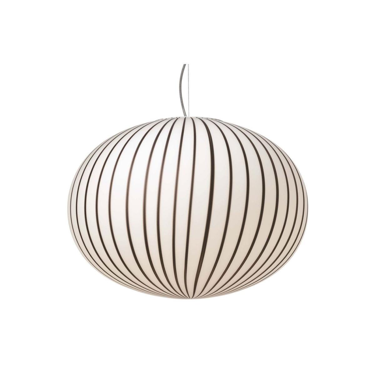 Established & Sons Filigrana S3 Ellipse Pendant Light Large White Red - Heal's UK Lighting – image 3