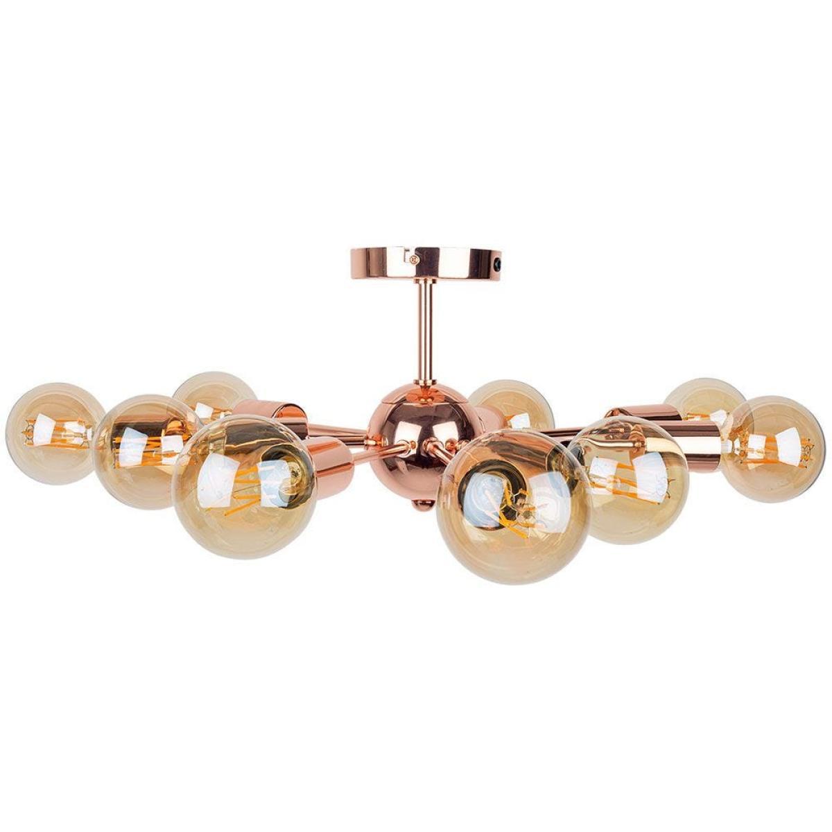 Heal's Mega Junction 9 Arm Flush Chandelier Copper - Heal's UK Lighting – image 3