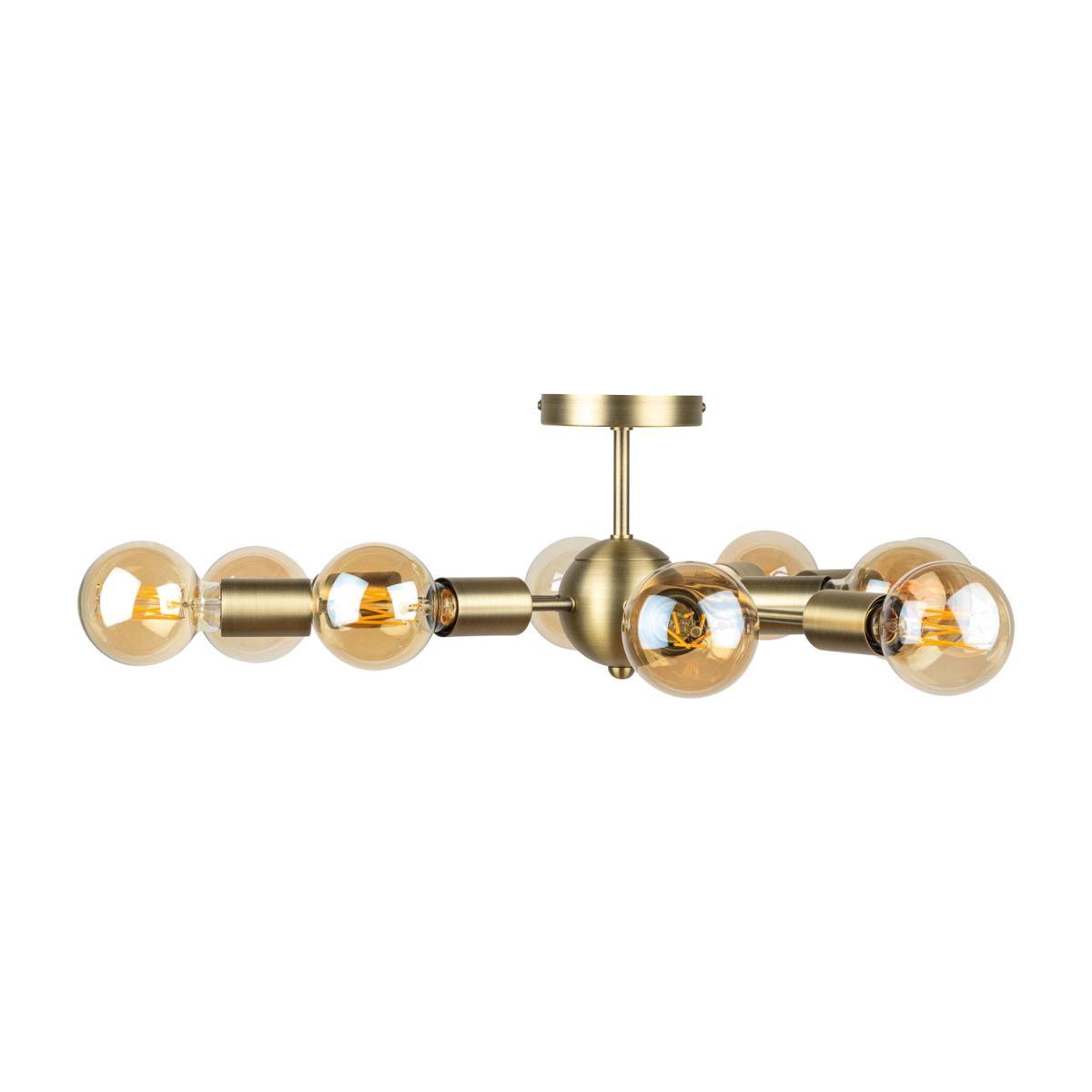 Heal's Mega Junction 9 Arm Flush Chandelier Copper - Heal's UK Lighting – image 1