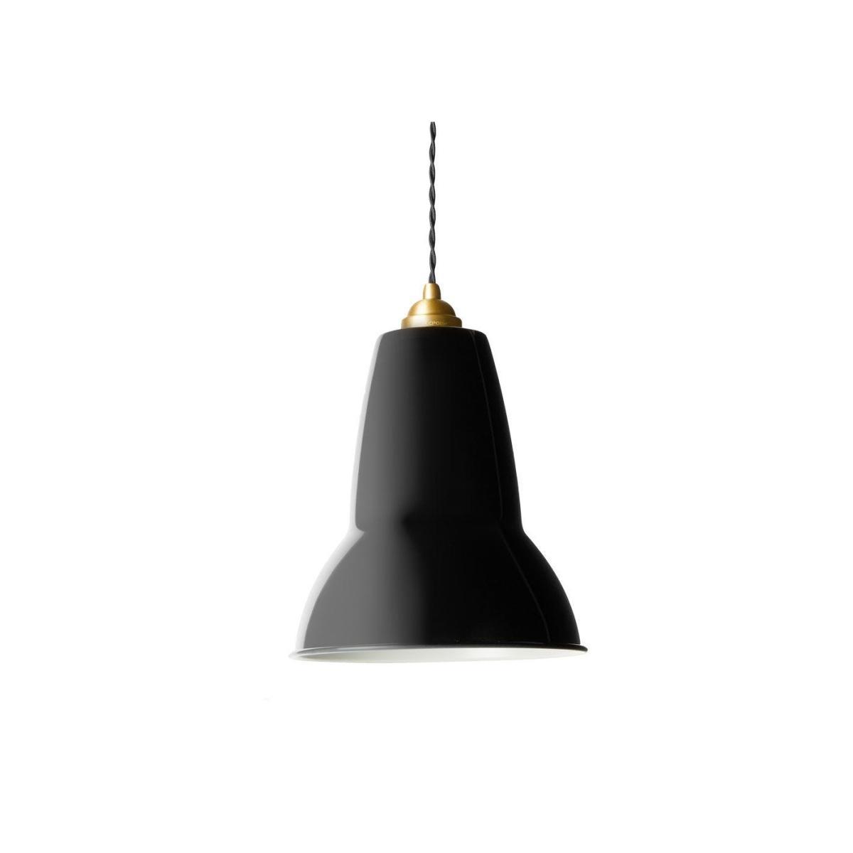 Anglepoise Original 1227 Brass Pendant Jet Black Standard - Heal's UK Bedroom Furniture – image 5