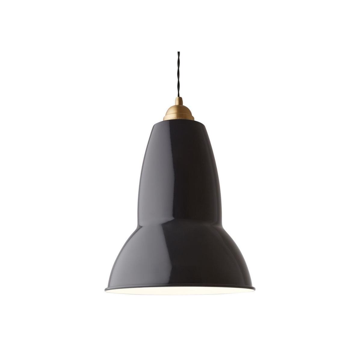 Anglepoise Original 1227 Brass Pendant Jet Black Standard - Heal's UK Bedroom Furniture – image 9