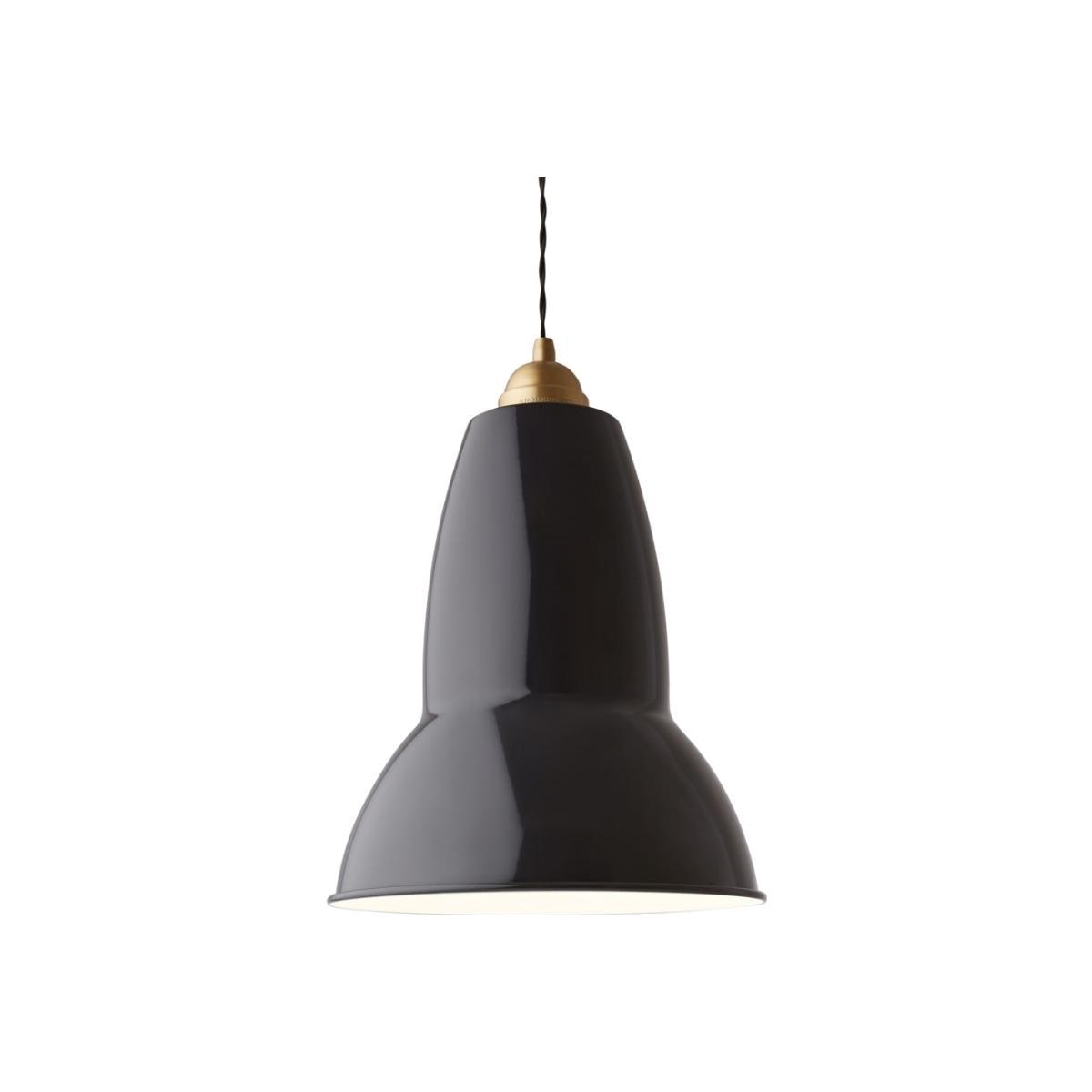 Anglepoise Original 1227 Brass Pendant Jet Black Standard - Heal's UK Bedroom Furniture – image 1