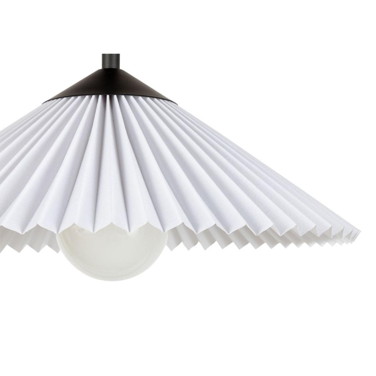 Heal's Pleated Pendant Light Black/White – image 2