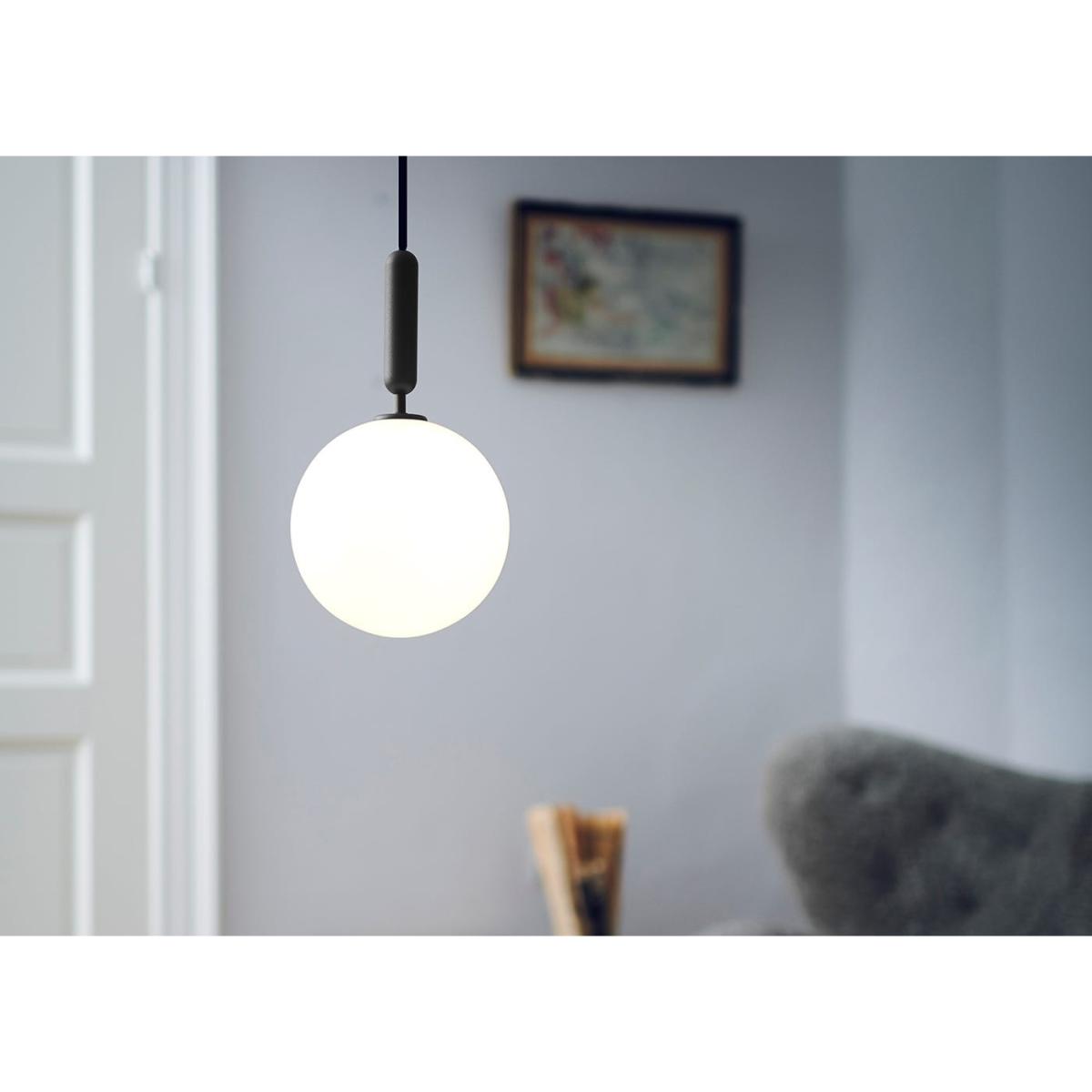 Nuura Miira 1 Pendant Light Large Rock Grey Optic Clear Shade - Heal's UK Lighting – image 3