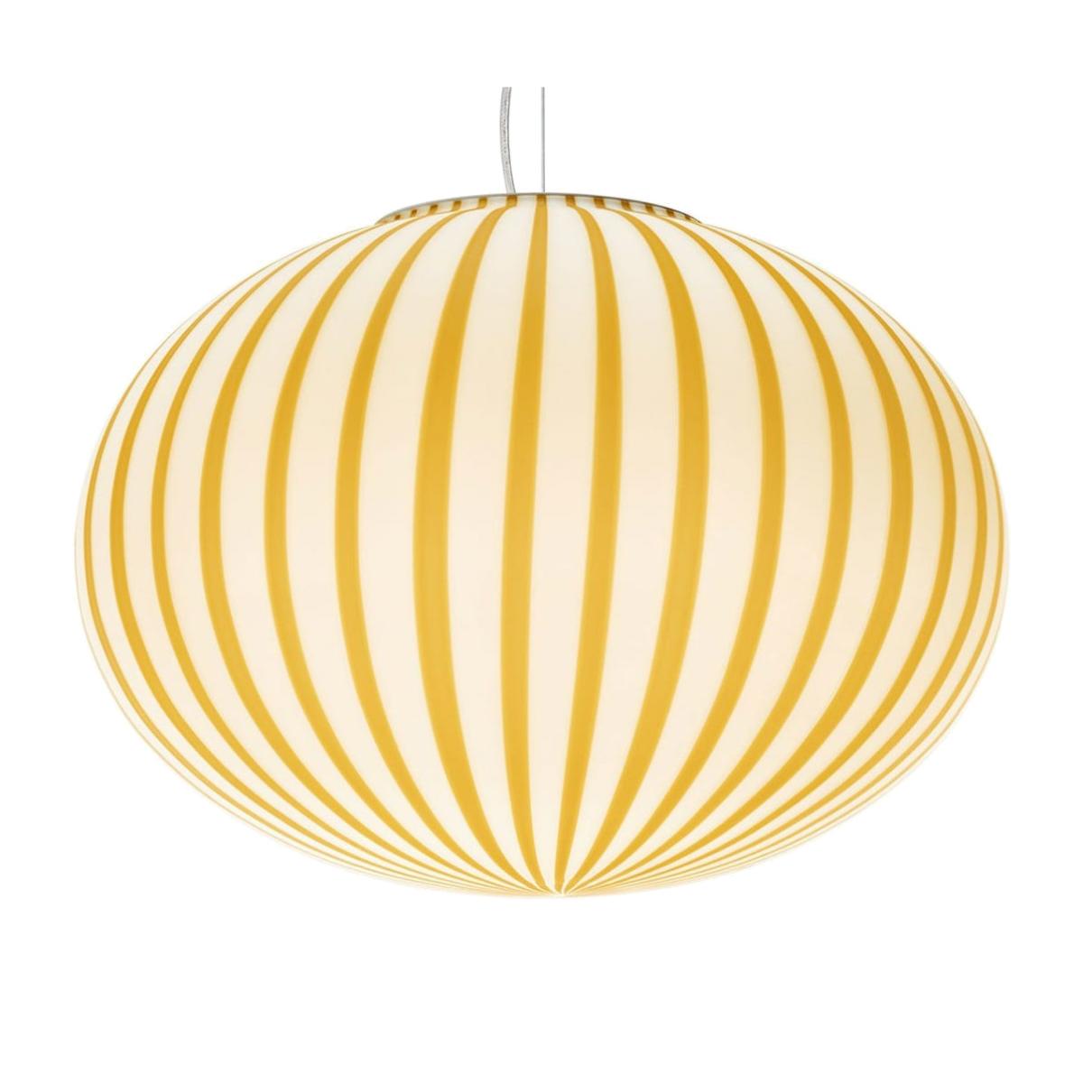 Established & Sons Filigrana S4 Ellipse Pendant Light White/Tobacco – image 1