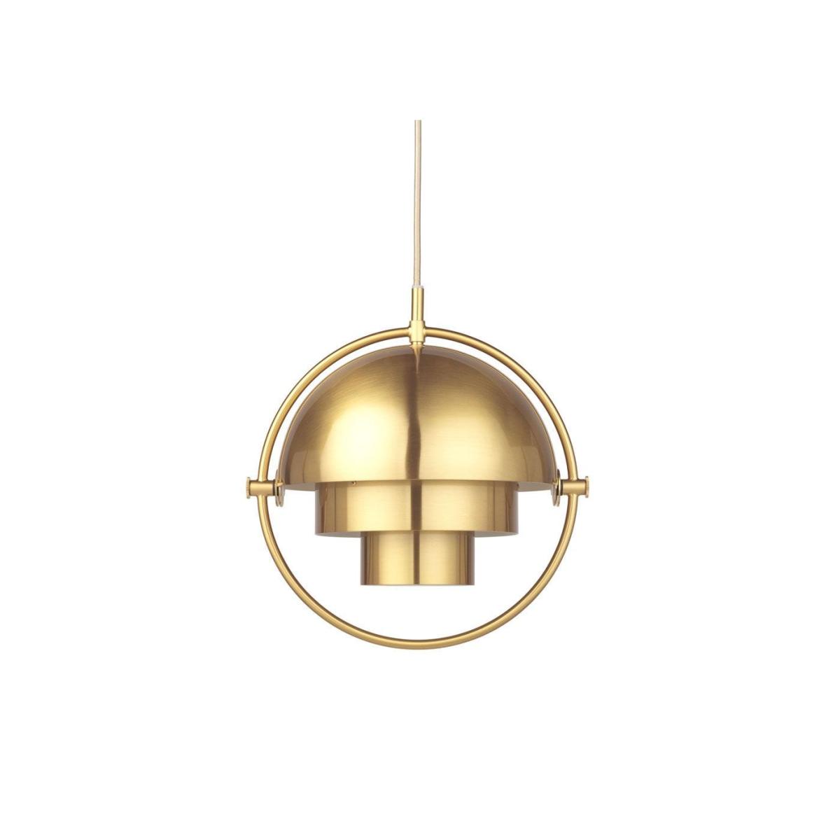 Gubi Multi Lite Pendant Brass White Shade Small – image 3