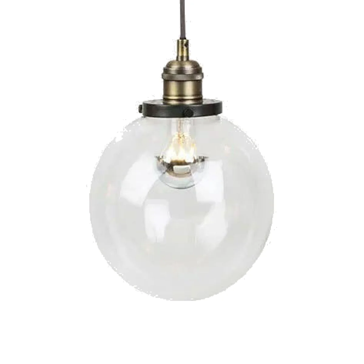heals Olson Globe Pendant Light Glass Clear