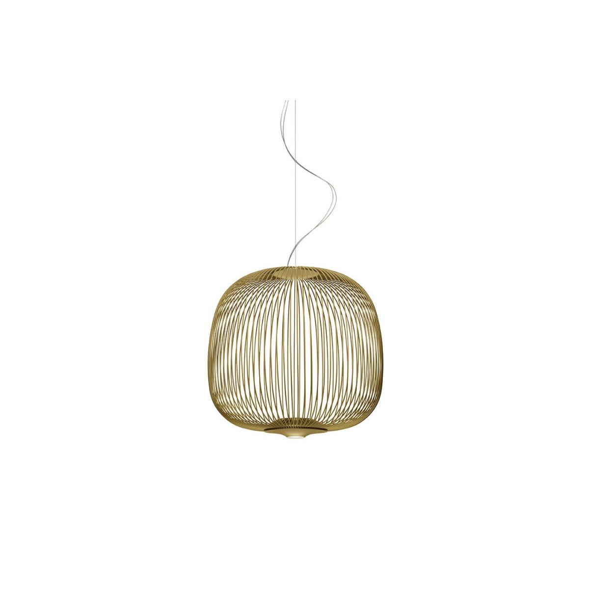 Foscarini Spokes 2 LED Midi Pendant Light Gold - Heal's UK Lighting – image 2
