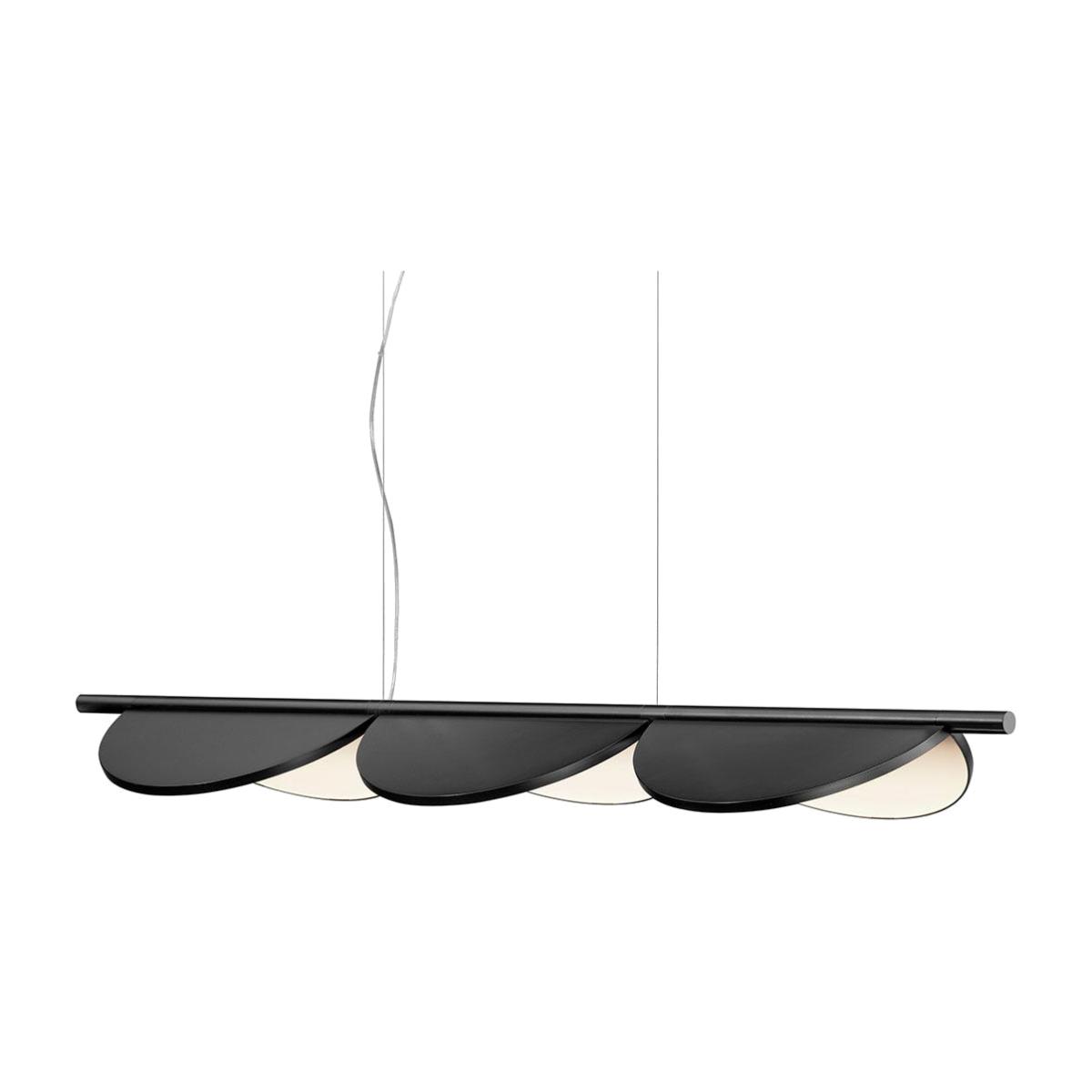 Flos Almendra Linear LED Pendant Light S3 Anthracite - Heal's UK Lighting – image 1