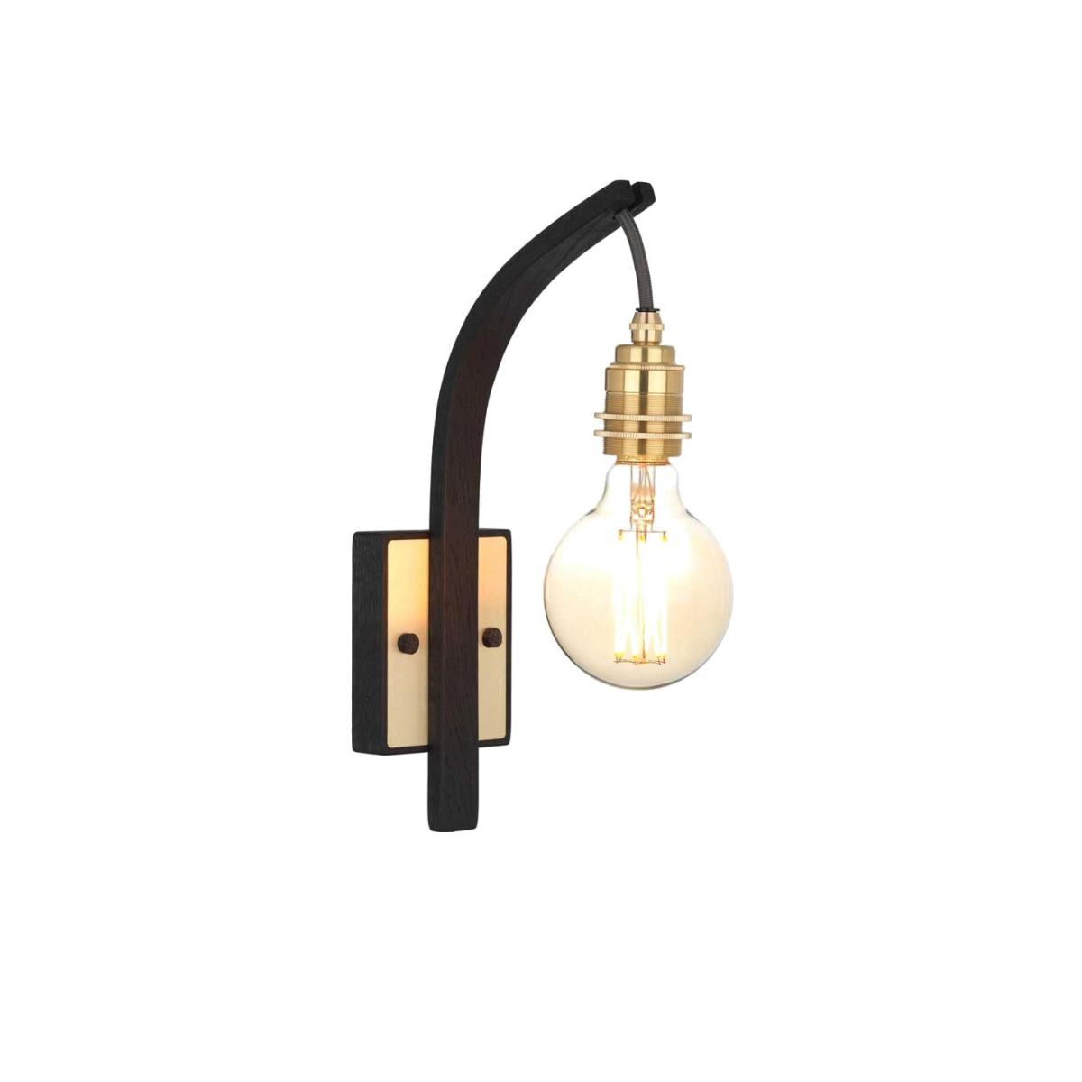 Tom Raffield Wheal Noctis Wall Light Black - Heal's UK Lighting – image 1