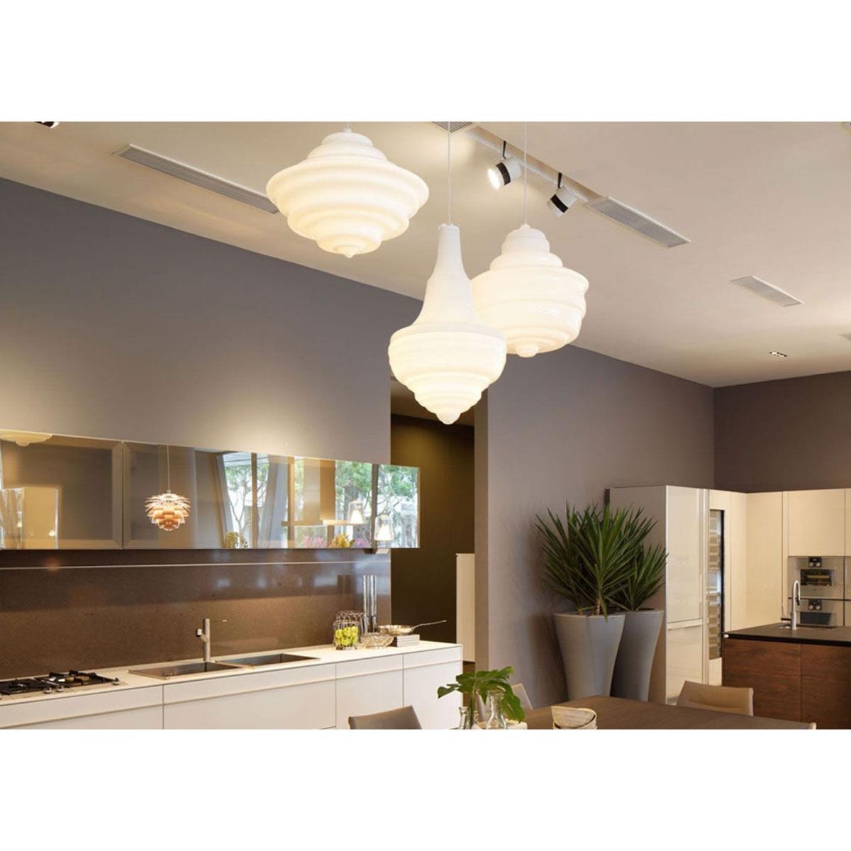 Lasvit Neverending Glory Pendant Light Prague Estates Opal Small - Heal's UK Lighting – image 2
