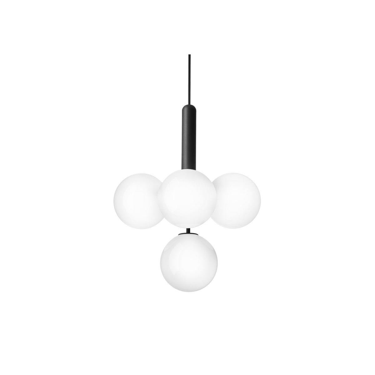 Nuura Miira 4 Pendant Light Rock Grey Optic Clear Shade – image 2