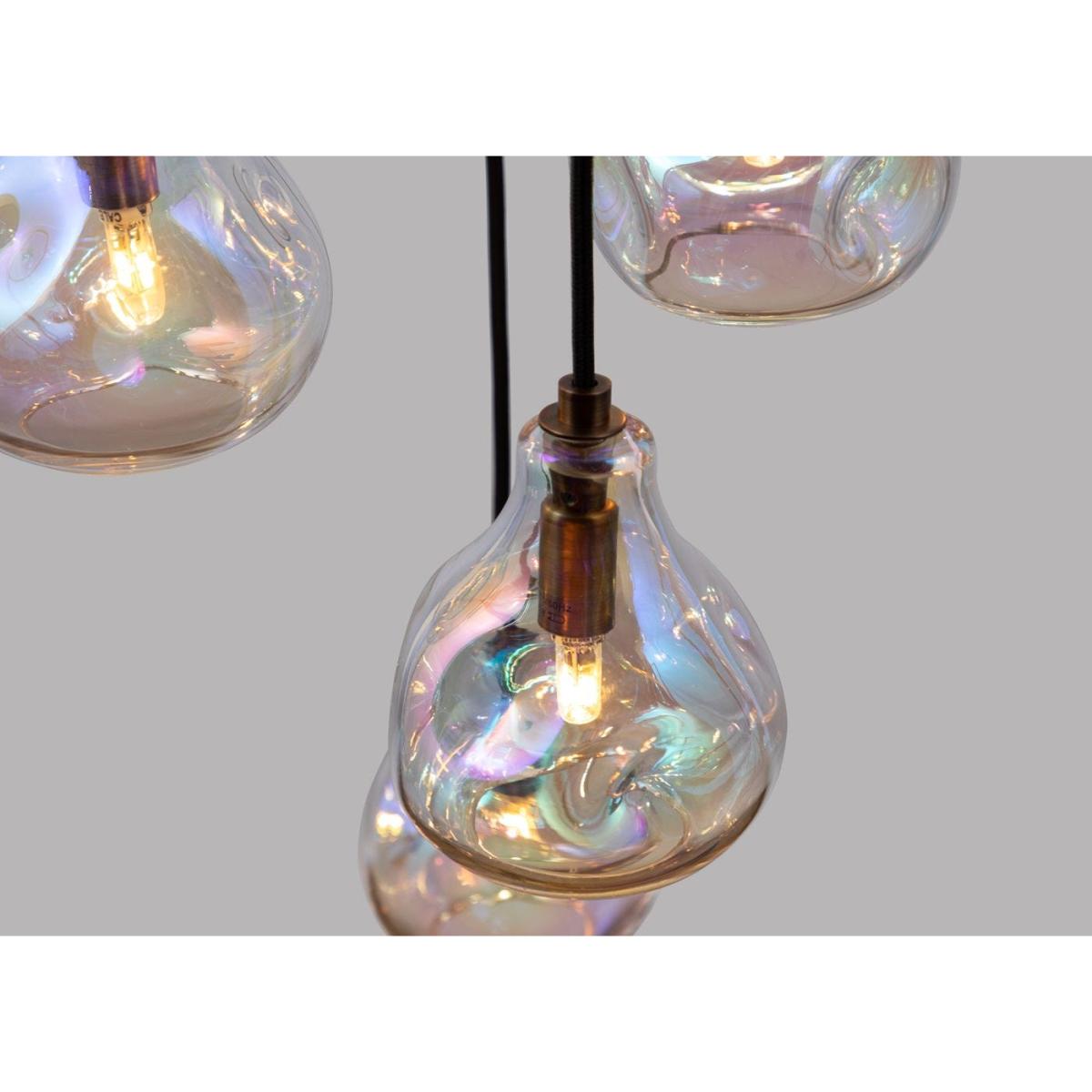 Heal's Bolha Chandelier 5 Pendant Light Petrol - Heal's UK Lighting – image 2