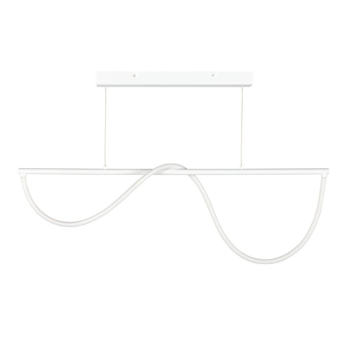 Heal's Wave LED Long Pendant Light Glossy White – image 2