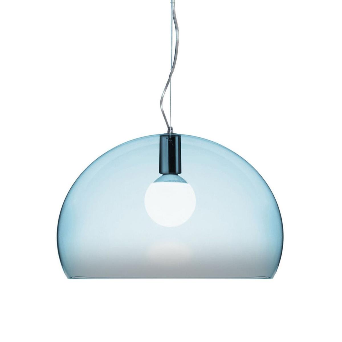 Kartell FLY Light Blue Transparent Pendant - Heal's UK Lighting – image 12
