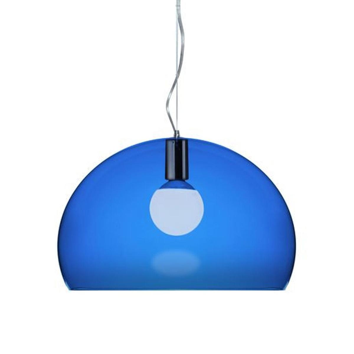 Kartell FLY Light Blue Transparent Pendant - Heal's UK Lighting – image 3