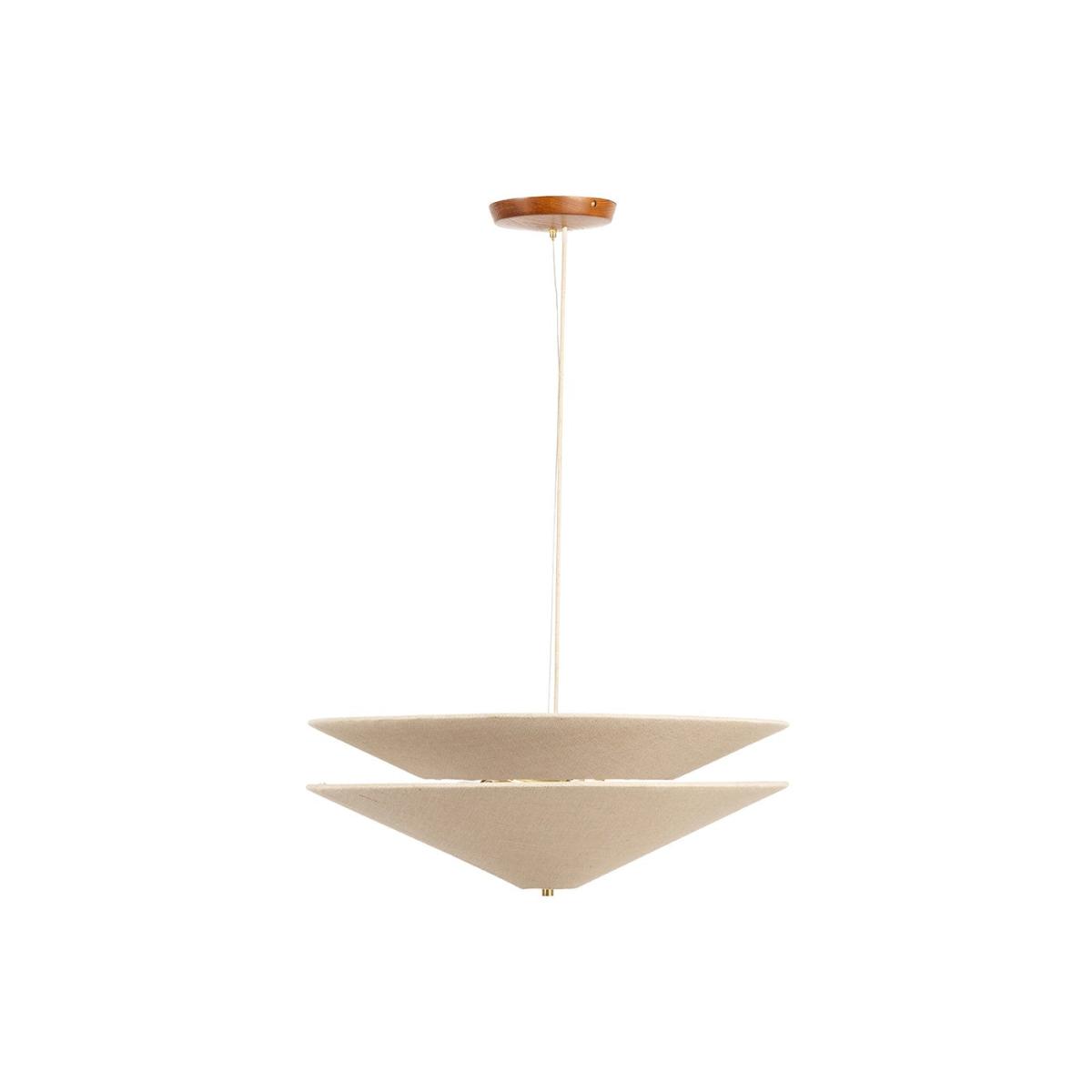 Heal's Osaka 2 Tiered Pendant Light Natural – image 2