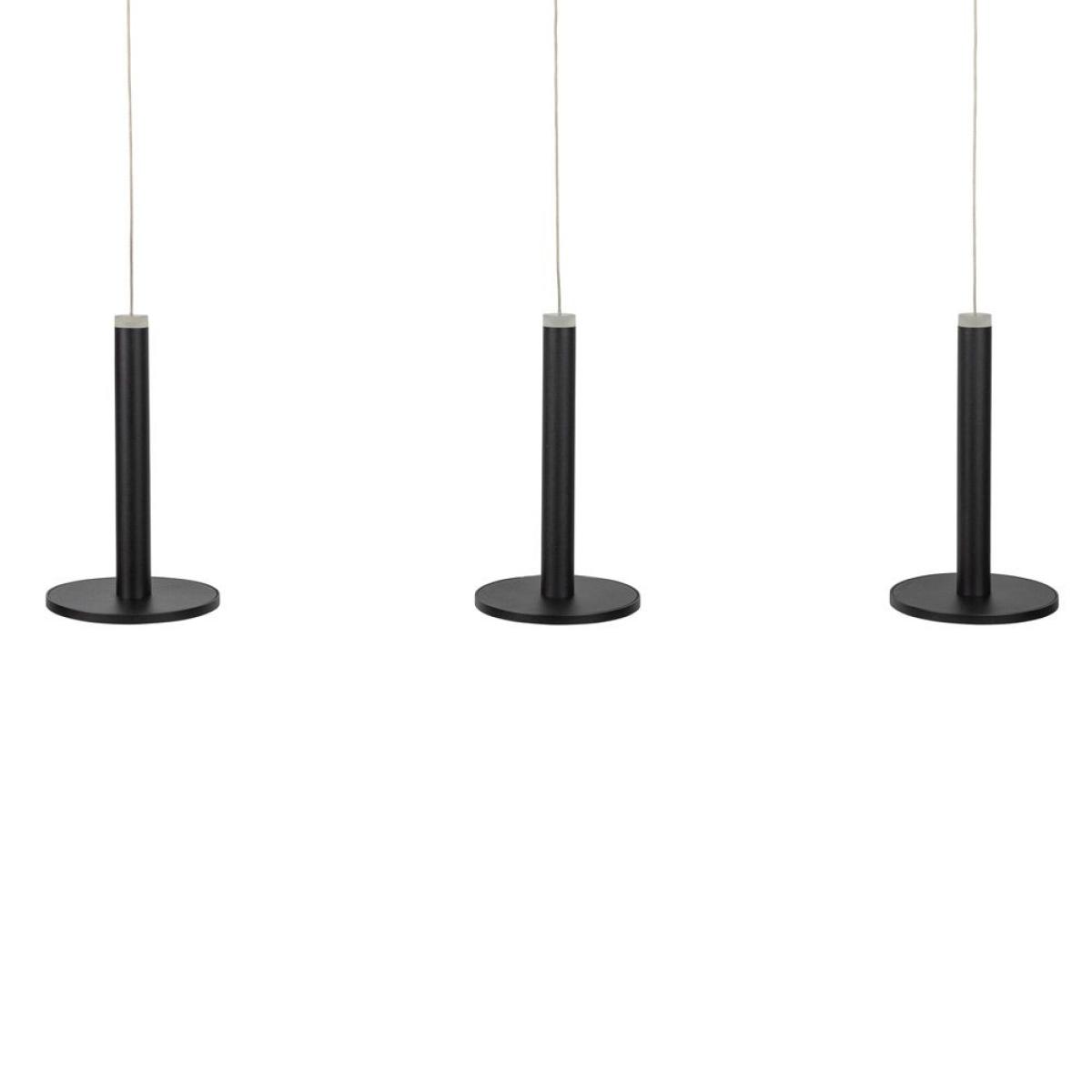 Heal's Disc 3 Long LED Pendant Matt Black - Heal's UK Lighting – image 3