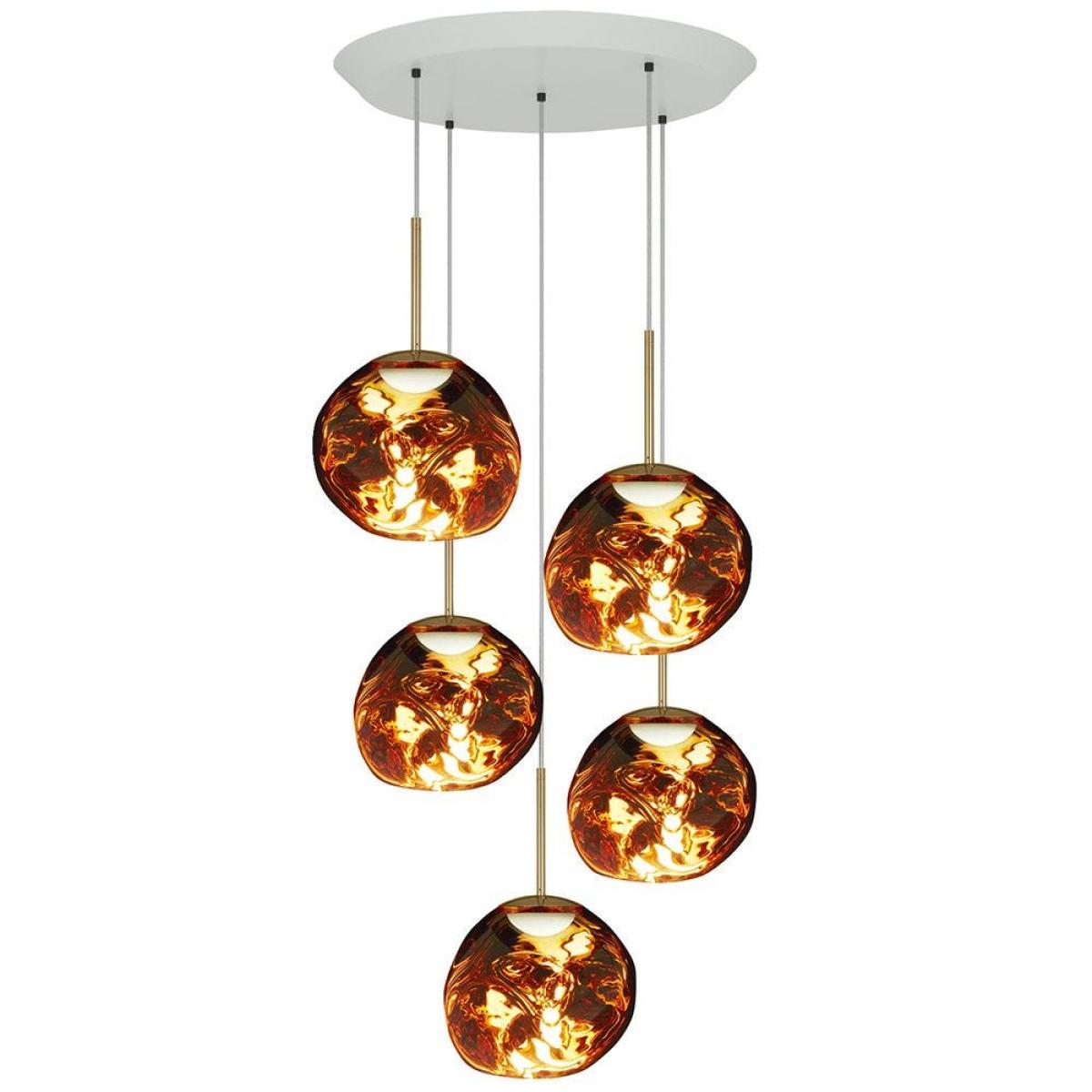 Tom Dixon Melt Mini Pendant System Copper LED - Heal's UK Lighting – image 2