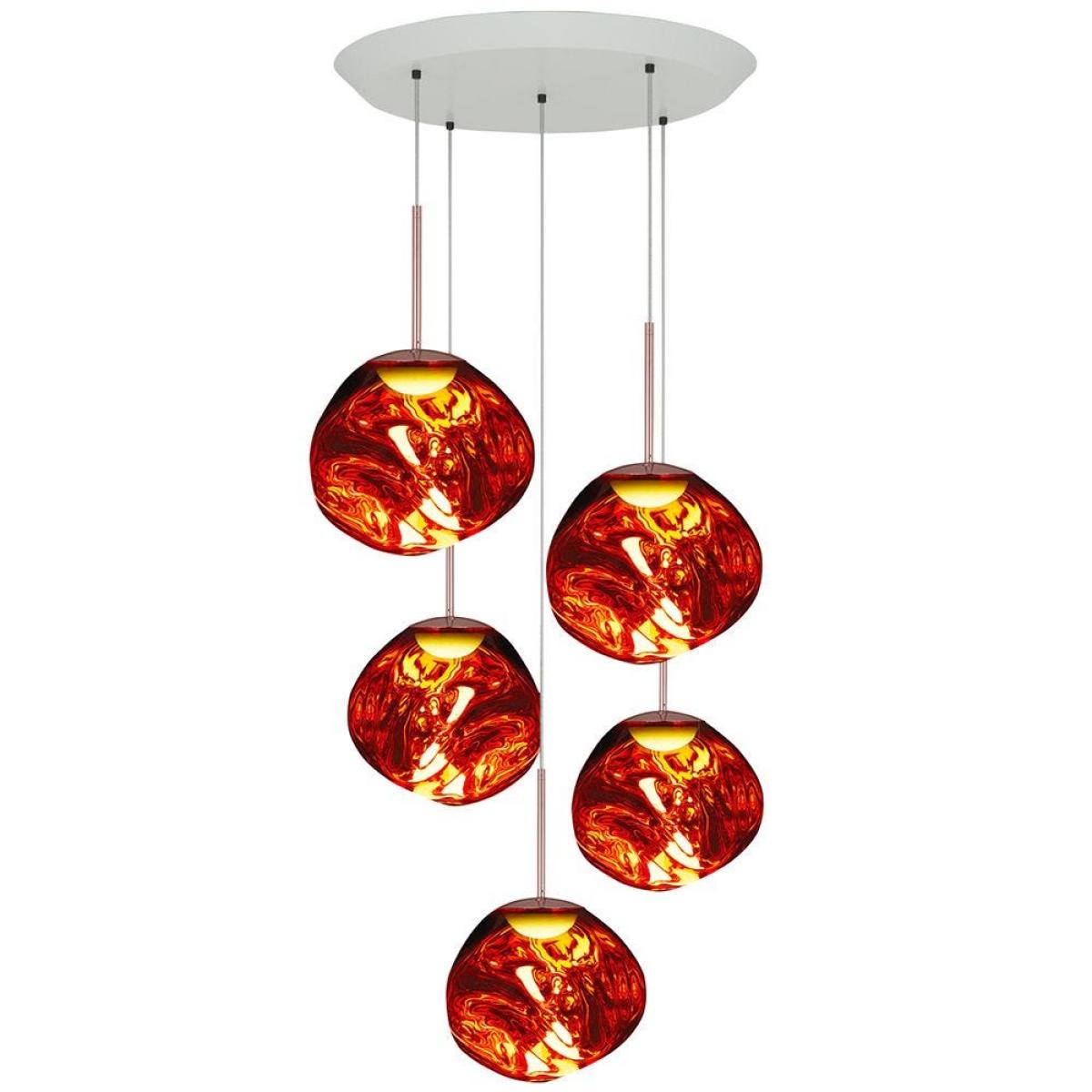 Tom Dixon Melt Mini Pendant System Copper LED - Heal's UK Lighting – image 4
