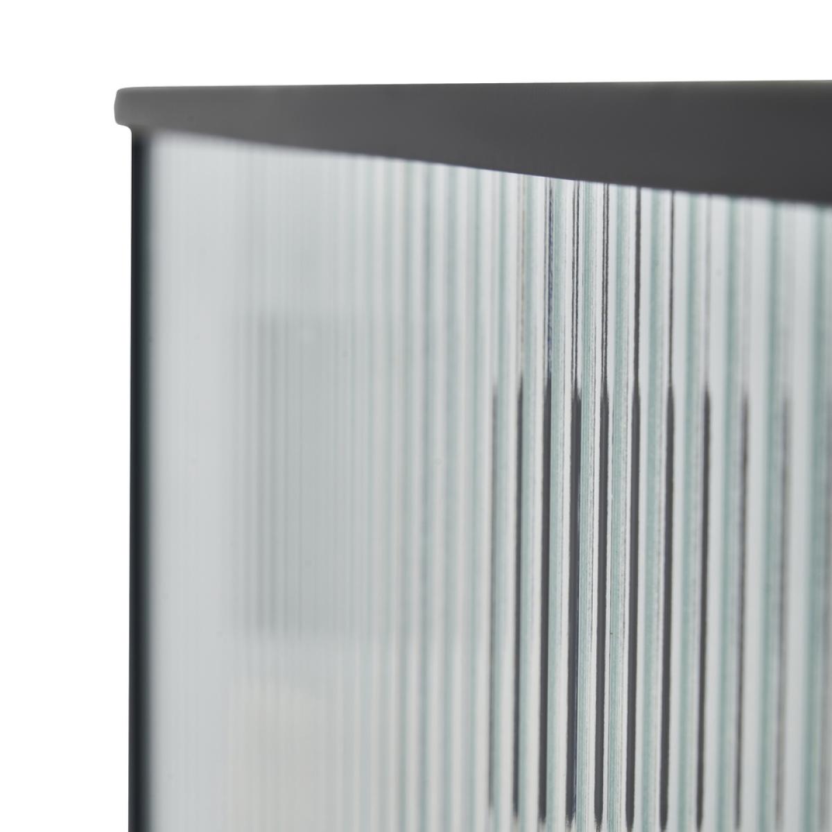 Finchley Diner Bar Ceiling Light - Black Ribbed Glass – image 4