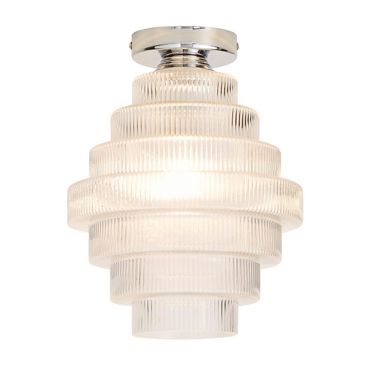 Monet Tiered Glass Flush Ceiling Light – image 2