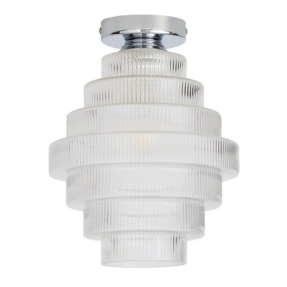 Monet Tiered Glass Flush Ceiling Light – image 3