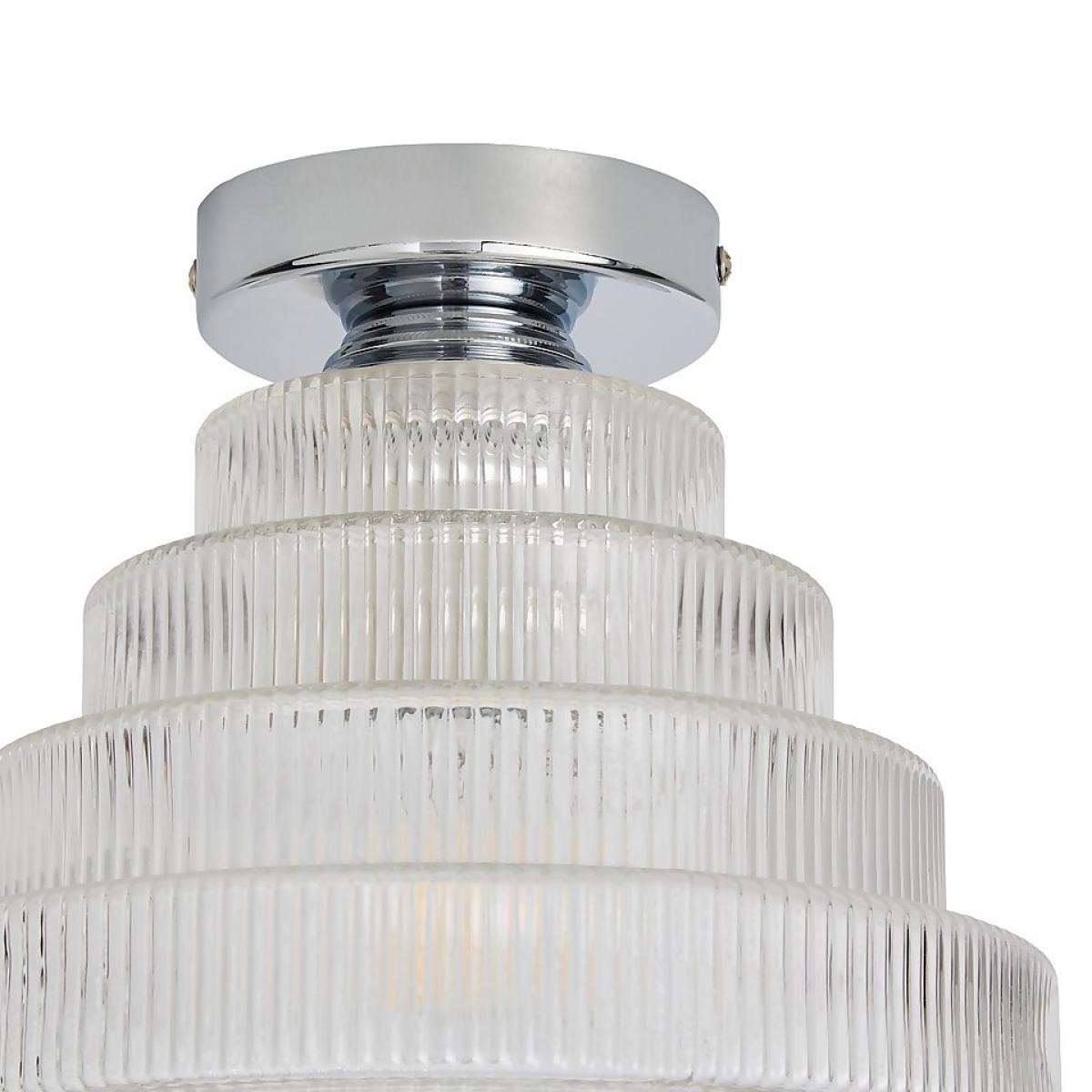Monet Tiered Glass Flush Ceiling Light – image 4