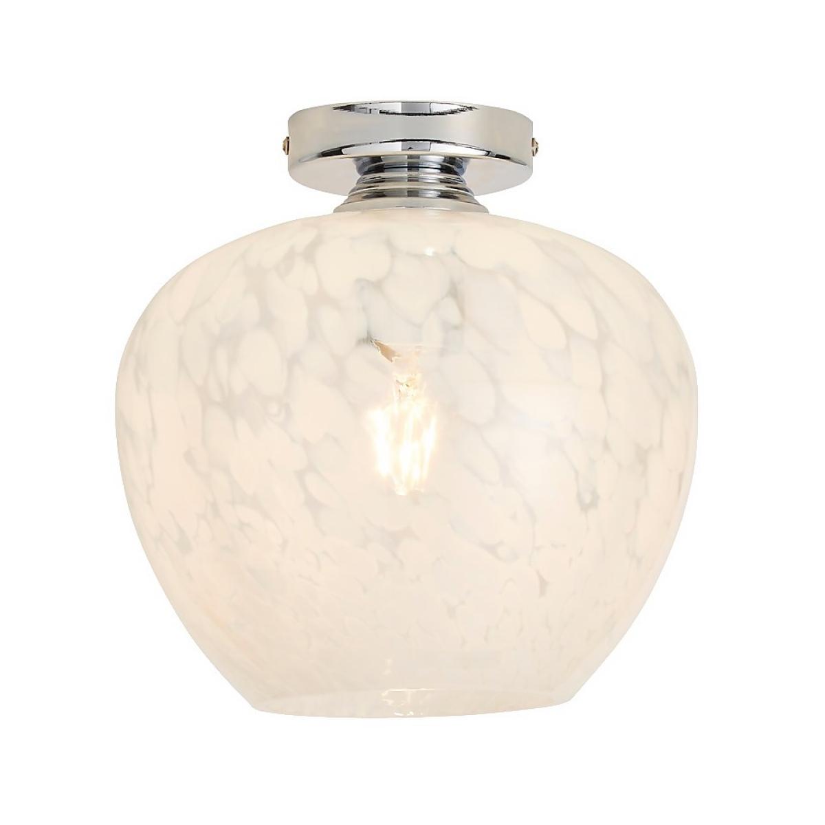 Fletcher Glass Flush Ceiling Light – image 2