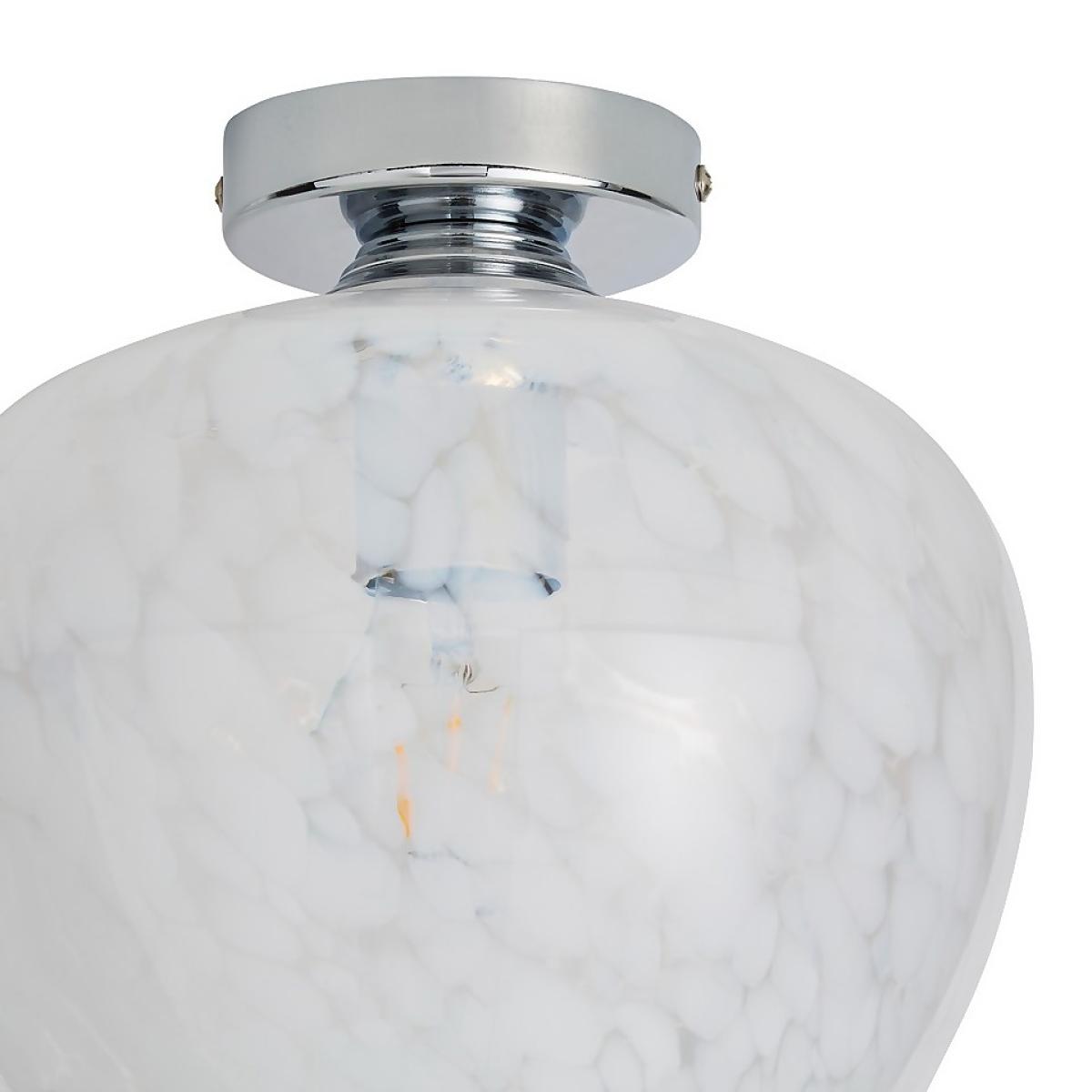 Fletcher Glass Flush Ceiling Light – image 4
