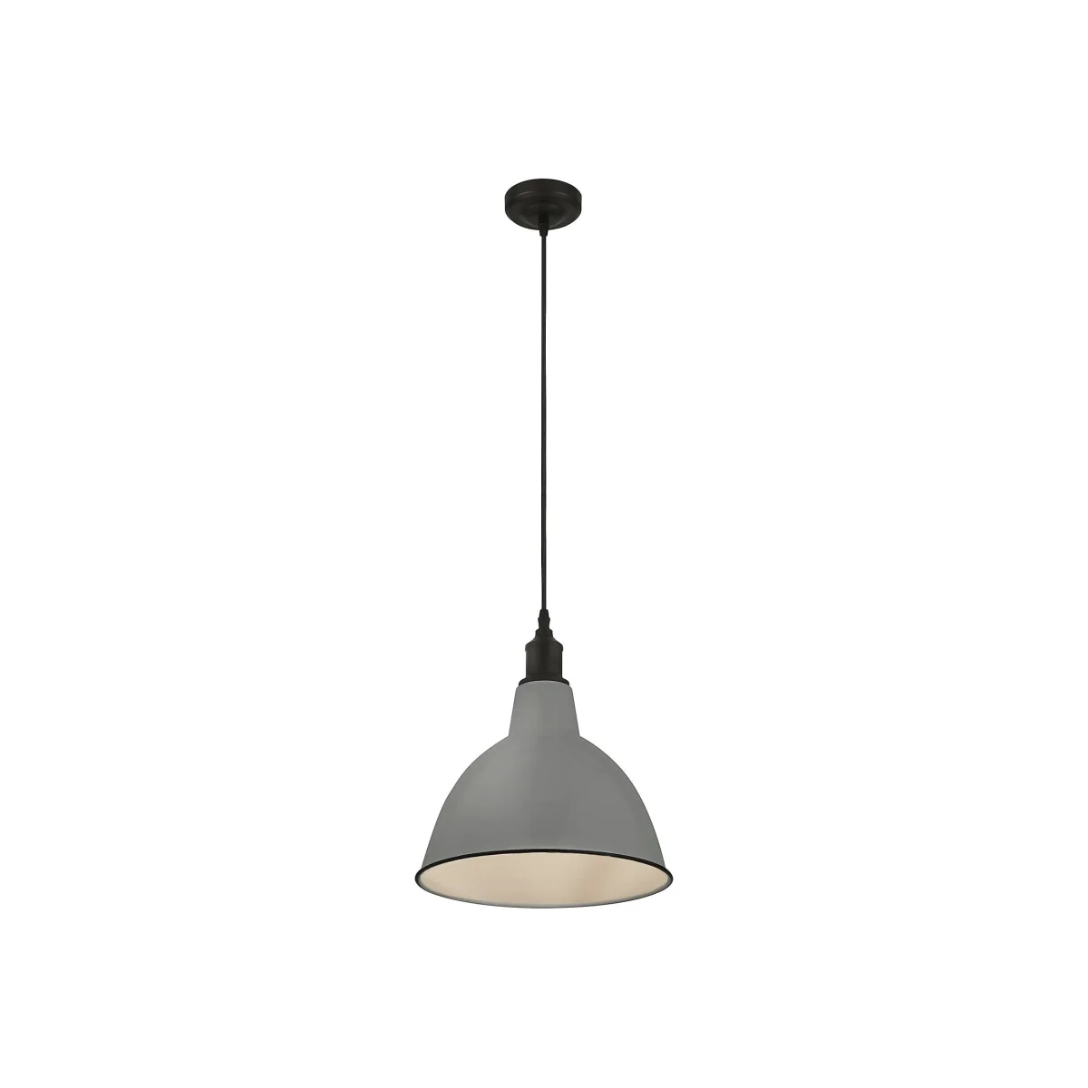 Country Living Farmhouse Dome Pendant Light - Grey - 25cm