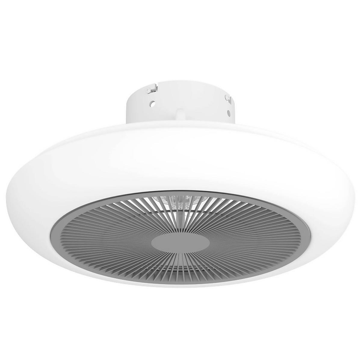 EGLO Sayulita Ceiling Light with Fan - White & Silver – image 2