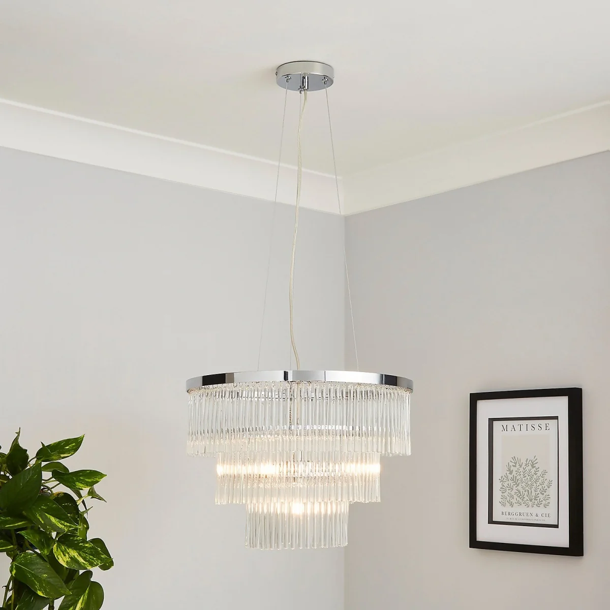 Highgate 3 Tier Pendant Light - Chrome