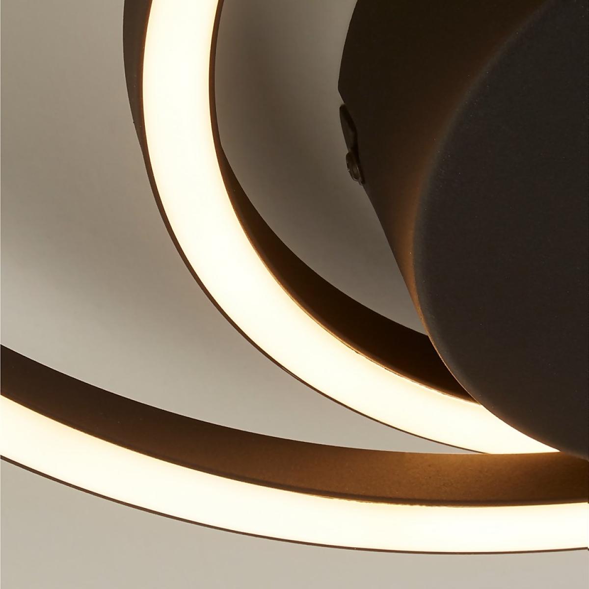 Sasha LED Flush Ceiling Light - Black – image 4