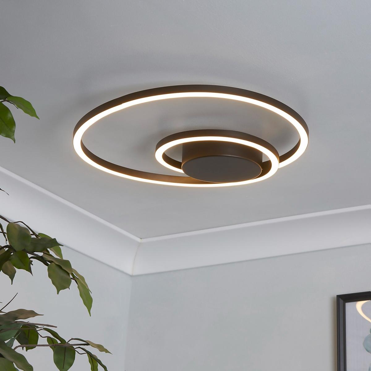 Sasha LED Flush Ceiling Light - Black – image 1