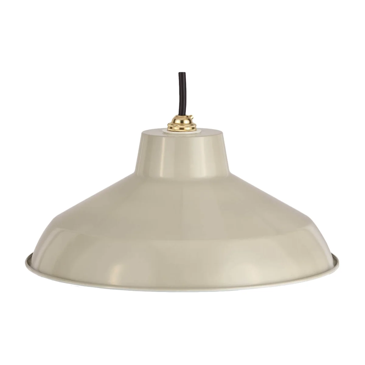 Retro Metal Easy Fit Pendant Light Shade - Cream