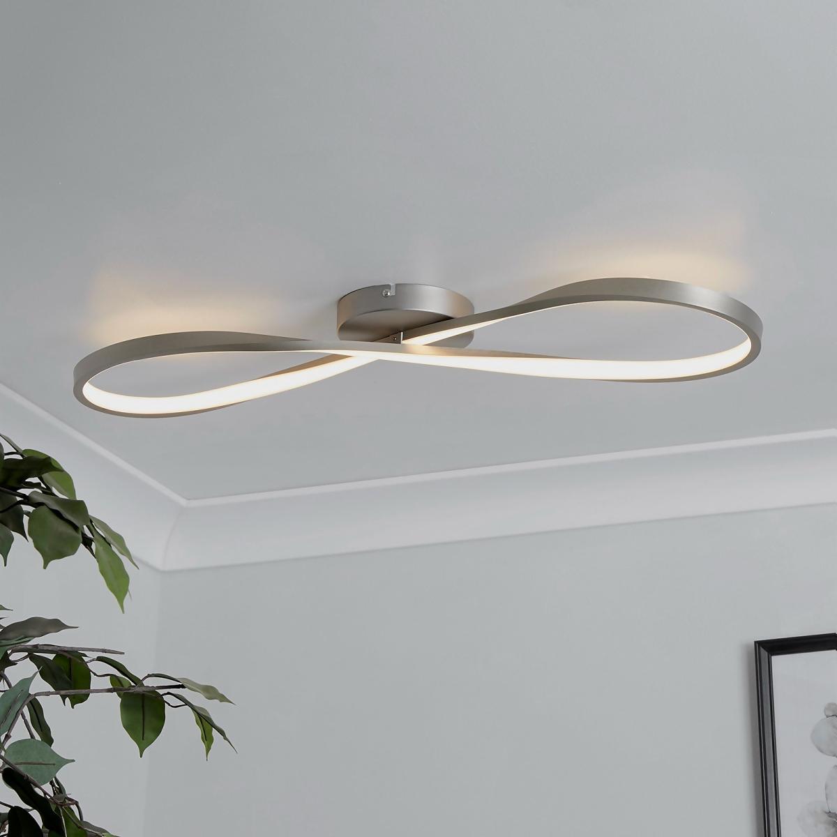 Austin LED Flush Ceiling Light - Satin Nickel – image 1