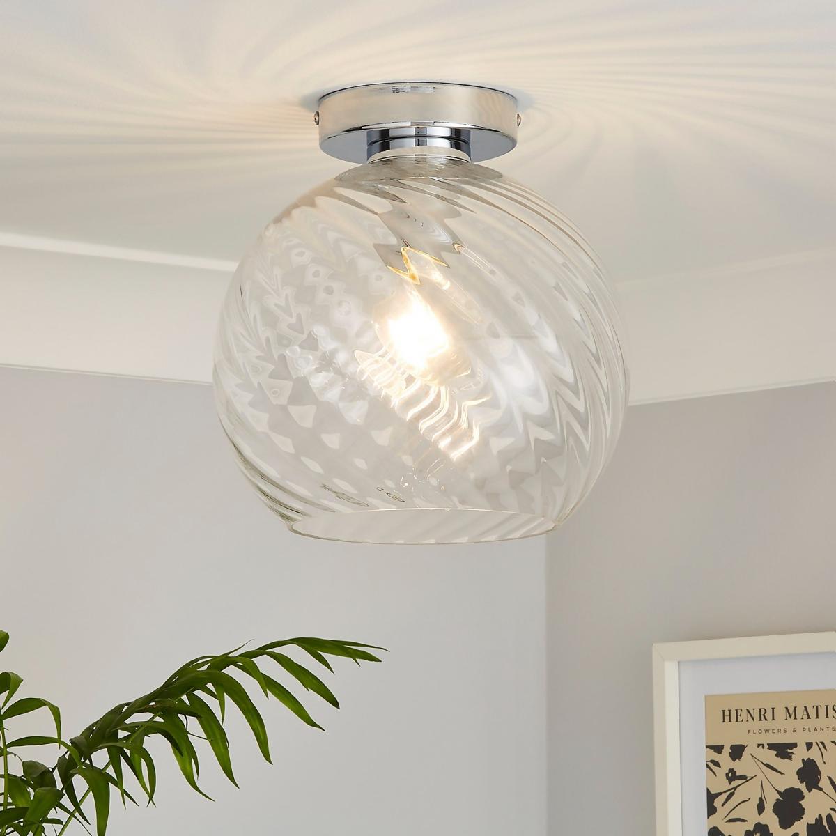 Amy Glass Flush Ceiling Light – image 2