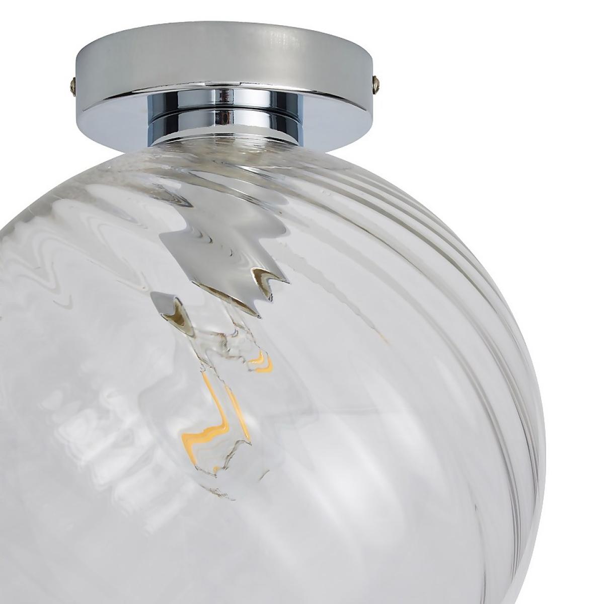 Amy Glass Flush Ceiling Light – image 4
