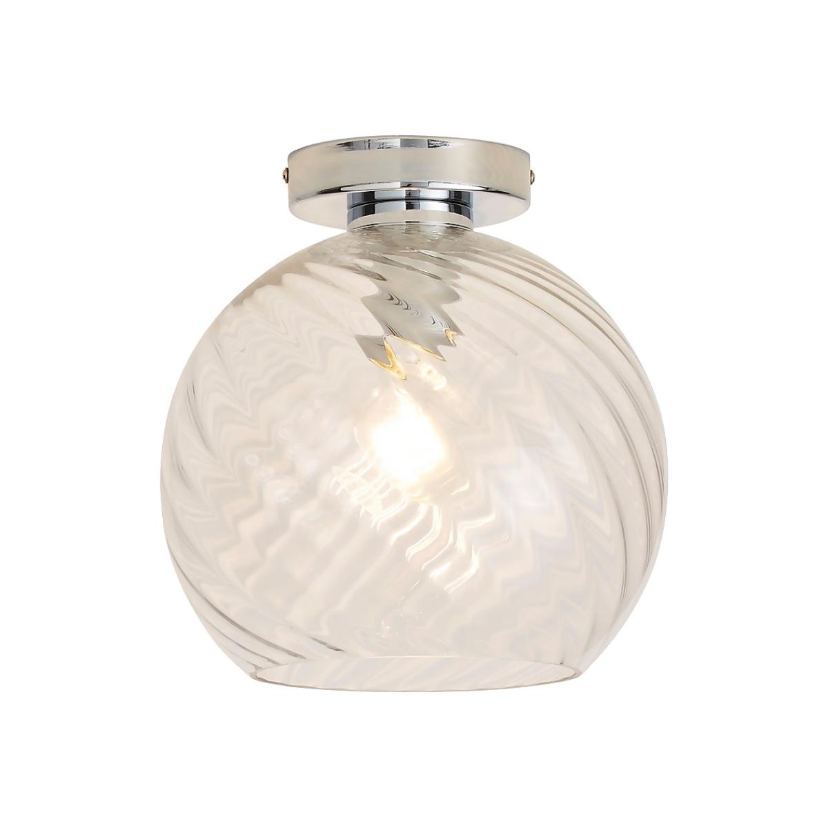 Amy Glass Flush Ceiling Light – image 1