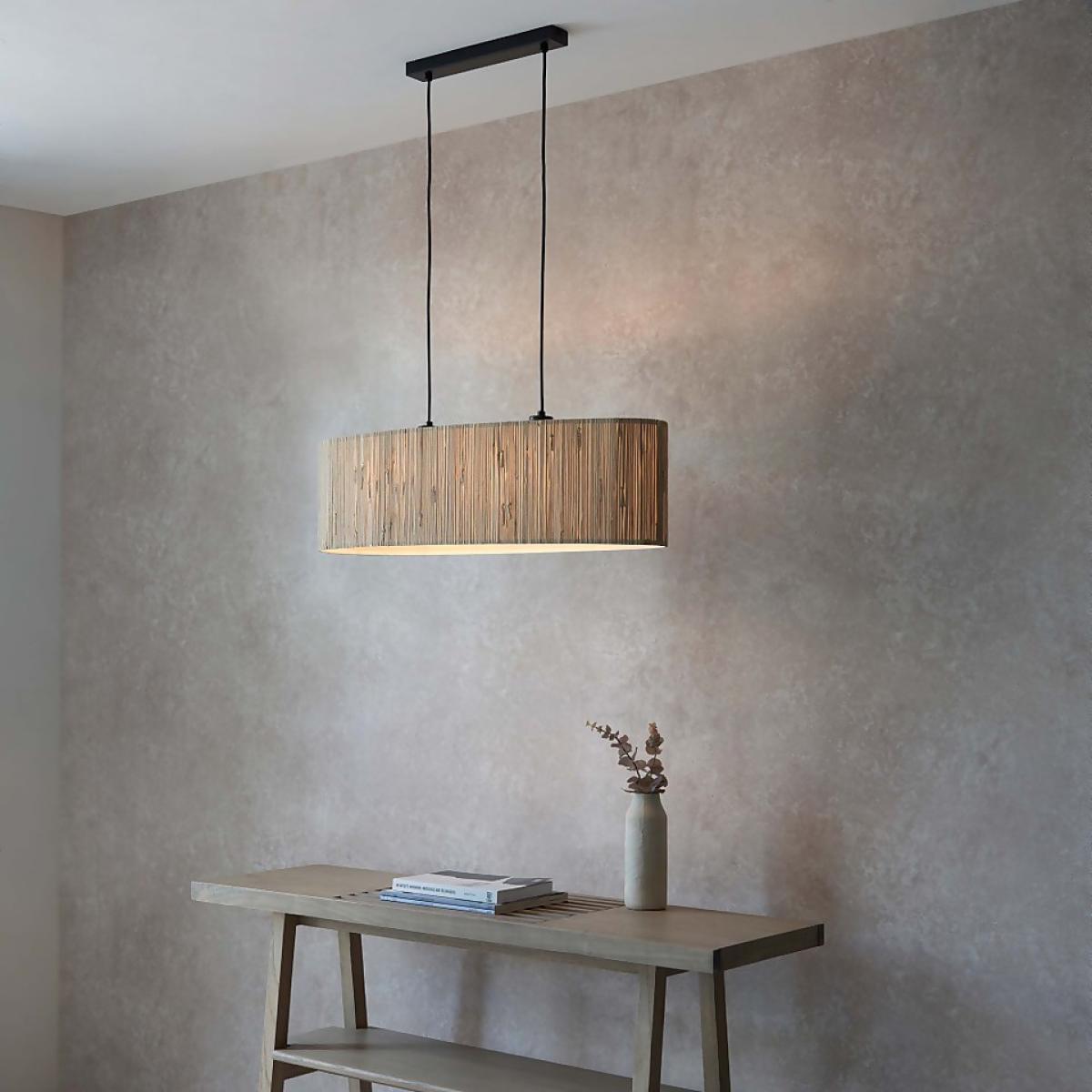 Caen Linear Pendant Ceiling Light - Natural – image 4