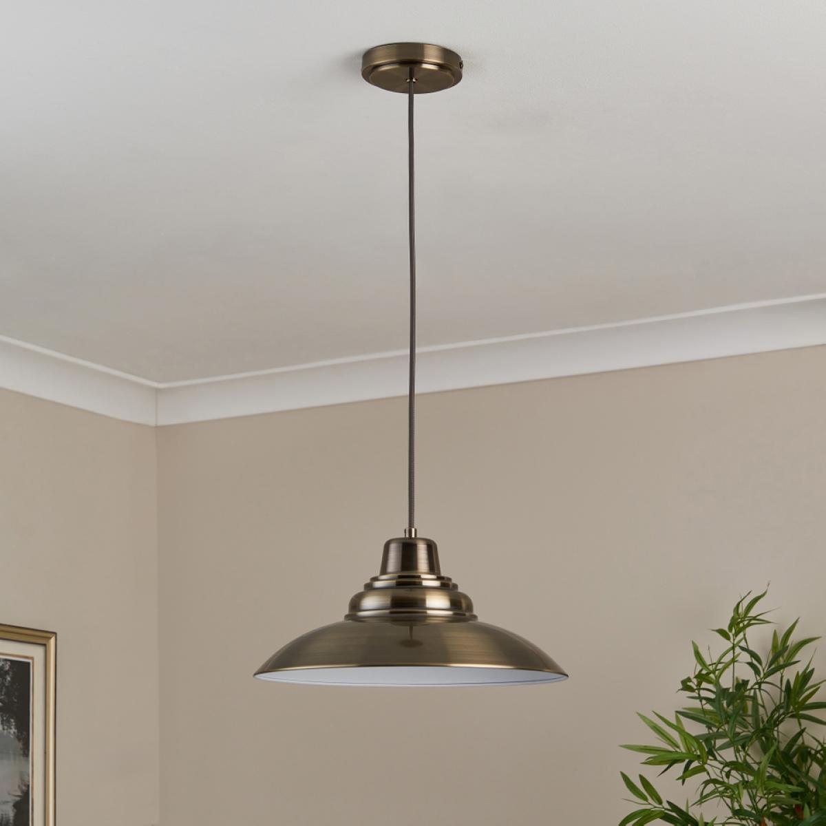 Whitstable Pendant Light - Antique Brass – image 3