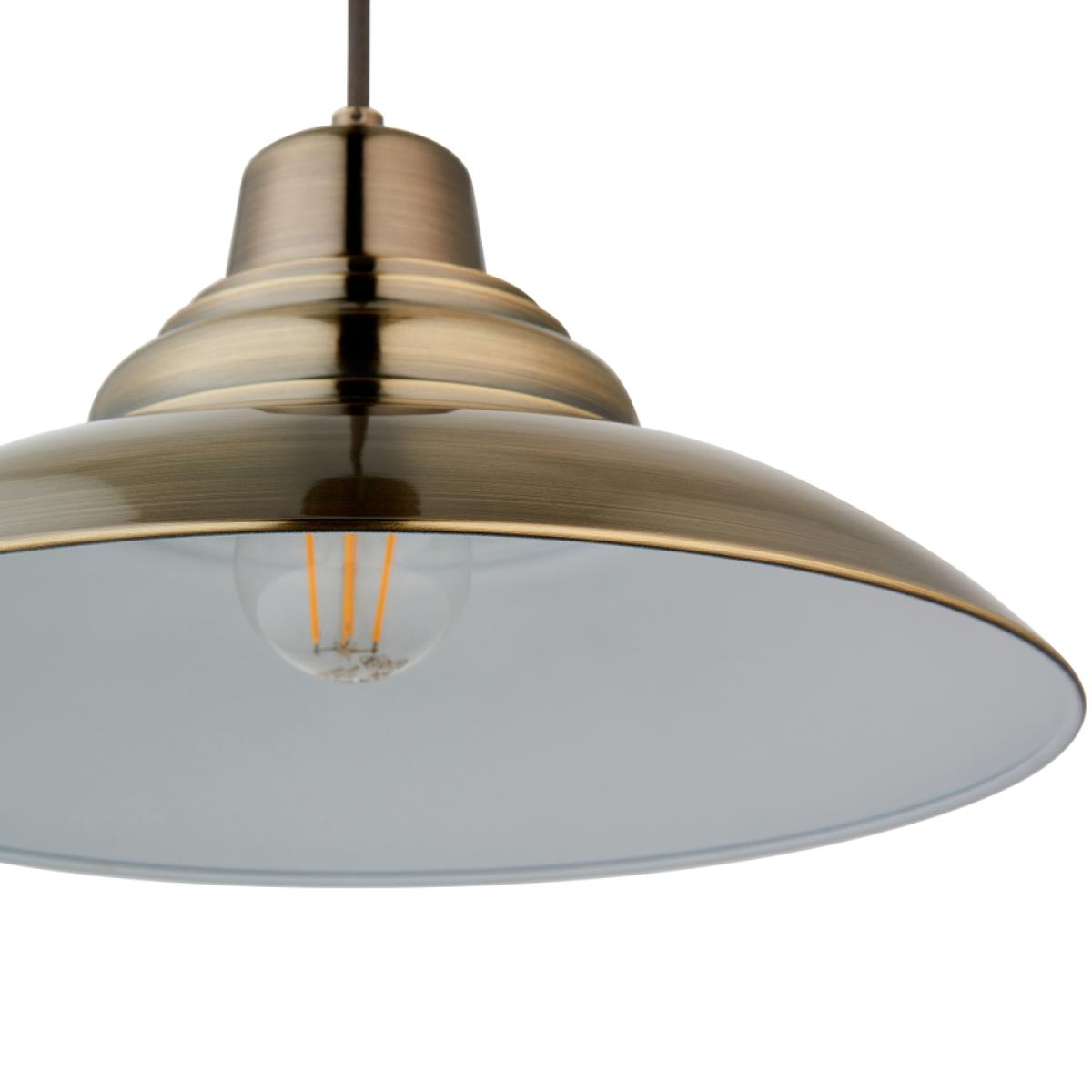 Whitstable Pendant Light - Antique Brass – image 6
